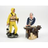 Four boxed Royal Doulton figures to include The Carpenter (HN2678), Farmer (HN3195), Farmer's