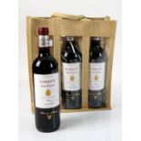 3 bottles of Clementin de Pape Clement Pessac-Leognan, 2014 vintage red wine, in presentation bag (