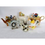 Six Cardew Designs novelty teapots. (6).