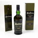 A bottle of Ardbeg The Ultimate Single Islay Malt Scotch Whisky, Limited Edition 1975, bottled in