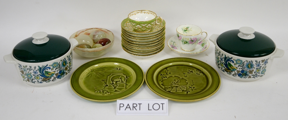 A quantity of decorative and tableware ceramics including Royal Doulton and Masons. (qty).