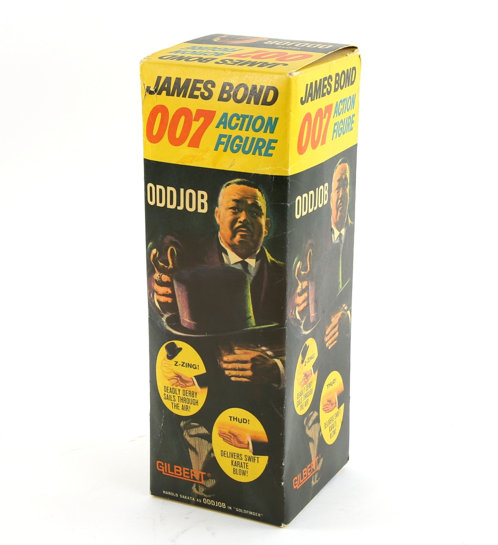 James Bond 007 - Gilbert Action Figure box, Harold Sakata as Oddjob in Goldfinger, 16012, boxed with - Image 2 of 2