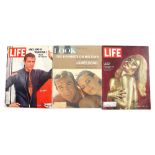 James Bond - Three magazines including Shirley Eaton signed Life magazine from November 6 - 1964,