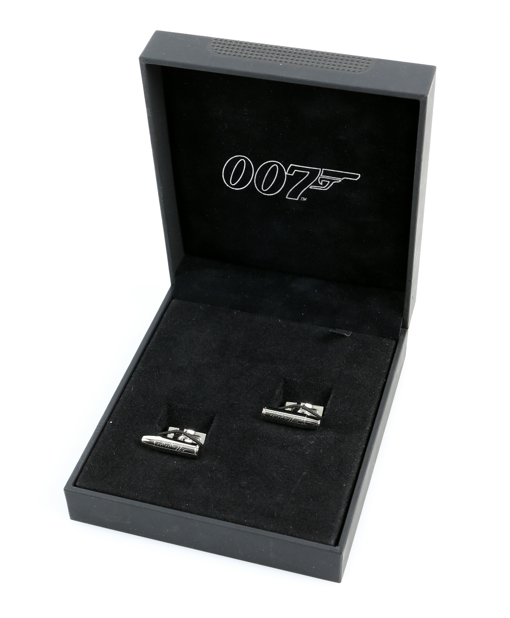 James Bond - S.T. Dupont, Paris, pair of James Bond 007 cufflinks, each in the form of a bullet with - Image 4 of 6