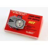 James Bond - Gilbert Spy Watch with secret sighting lenses and world time guard, red, white and blue