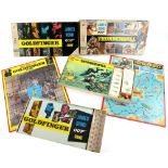 James Bond 007 - Three Milton Bradley (MB) board games for Thunderball & Goldfinger (2)..