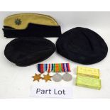 Pair of Battledress uniforms for Lothians & Border Yeomanry, WWII medal group, name ribbons