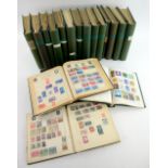 FOREIGN - Two boxes, stamp collection in 28 Albums and 2 stock books with Austria, Belgium, China