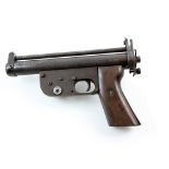 A. G. Parker, Birmingham, Rare .177 crank-wound air pistol, unmarked but with serial No. 52 (it is