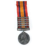 Queen Victoria South Africa medal to Lieut. F. L. Hingston. 2/D of C L. I. with 1901 date clasp