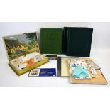 Simplex Medium Stamp Album (2), Swiftsure Stamp Album containing World Stamps and some loose on