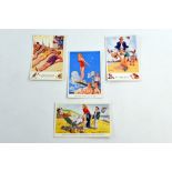 Collection of 1920's and later seaside comic post cards Published by Valentine, many with