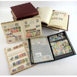 BRITISH COMMONWEALTH - Box with stamp collection in 13 Albums mint and used from Aden - Zanzibar