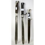 German WW2 Army Dress Bayonet E. Pack & Sohne and two others