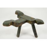 19th century three legged milking stool