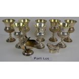 Collection of silver plate including a pair of entree dishes with covers, candelabra and other