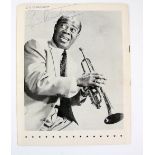 Louis Armstrong (1901-1971) American Jazz Trumpeter, British Tour programme from 1956 signed clearly