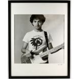 Queen - An original silver gelatin exhibition print - portrait of John Deacon, bass guitarist in