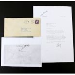 Bing Crosby hand signed letter with envelope, dated April 6th 1945..