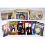 Assorted Music Magazines - 19 NME’s 78 - 92, 18 Melody Makers from 80 - 93 with 11 band photo pull