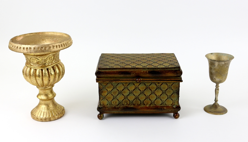 Anna and the King (1999) - Gilt planter, brass goblet and box from the movie starring Jodie