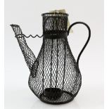 Harry Potter and the Chamber of Secrets (2002) - Wire mesh coffee pot from the Weasley House, with