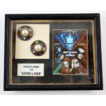 Batman & Robin (1997) - Screen used earrings from the movie starring Arnold Schwarzenegger, George