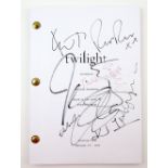 Twilight (2008) - Original production used script (shooting draft), signed at the post-production