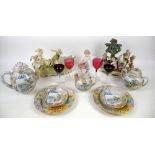 Japanese teaset, Lladro figurines and other decorative ceramics