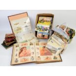 Collection of Stereoscope cards, scrap album and other items