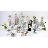 Collection of Lladro and other figures