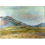 Gladys E Calthrop (1894 -1980), Desert New Mexico, signed, oil on canvas, 65cm x 90cm Gladys Edith