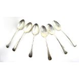 Six George V silver Old English pattern tablespoons, by Josiah Williams & Co., London, 1933, 15oz,