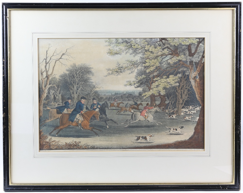 Pair of 19th century coloured prints of King George hunting Published &sold Jan 1st 1820, by - Image 3 of 8