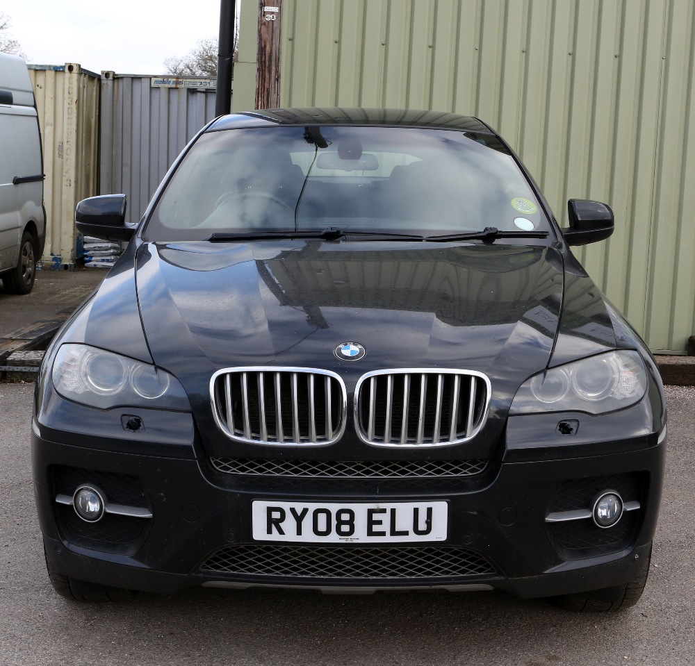 BMW X6 X DRIVE 35D AUTO, Coupe, EXECUTOR ESTATE,2.9cc, registration No RY08 ELU, black, Five door, - Image 10 of 26