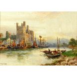 Walter Stuart Lloyd (British, active.1875-1929), 'Carnarvon Castle' and 'Chepstow Castle, on the