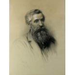 Frederick Piercy (British / American, 1830-1891), Portrait of a Pre-Raphaelite gentleman,
