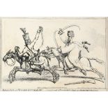 James Gillray (British, 1757-1815), 'Memouk, et Hussard Republican', 1799, etching, published