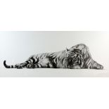 Richard Symonds, limited edition print of a tiger 'Contemplation' signed and numbered 88/500 in