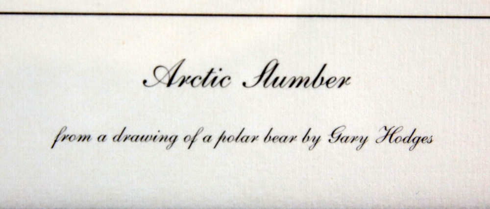 Gary Hodges, (British, b. 1954), limited edition print of a Polar bear 'Artic Slumber' signed in - Image 8 of 10