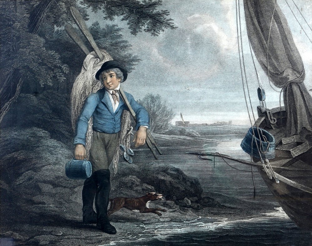 After George Morland (1763-1804), 'Preparing a Recruit' and 'Recruit Deserted', pair of coloured - Image 9 of 16