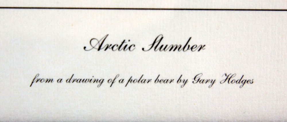 Gary Hodges, (British, b. 1954), limited edition print of a Polar bear 'Artic Slumber' signed in - Image 7 of 10