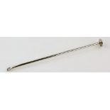 George V silver candle snuffer, by E Baker & Son, Chester 1927, 31 cm long, 18 gr. .