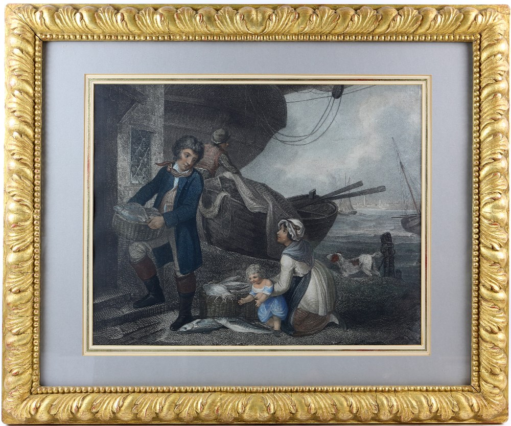 After George Morland (1763-1804), 'Preparing a Recruit' and 'Recruit Deserted', pair of coloured - Image 16 of 16