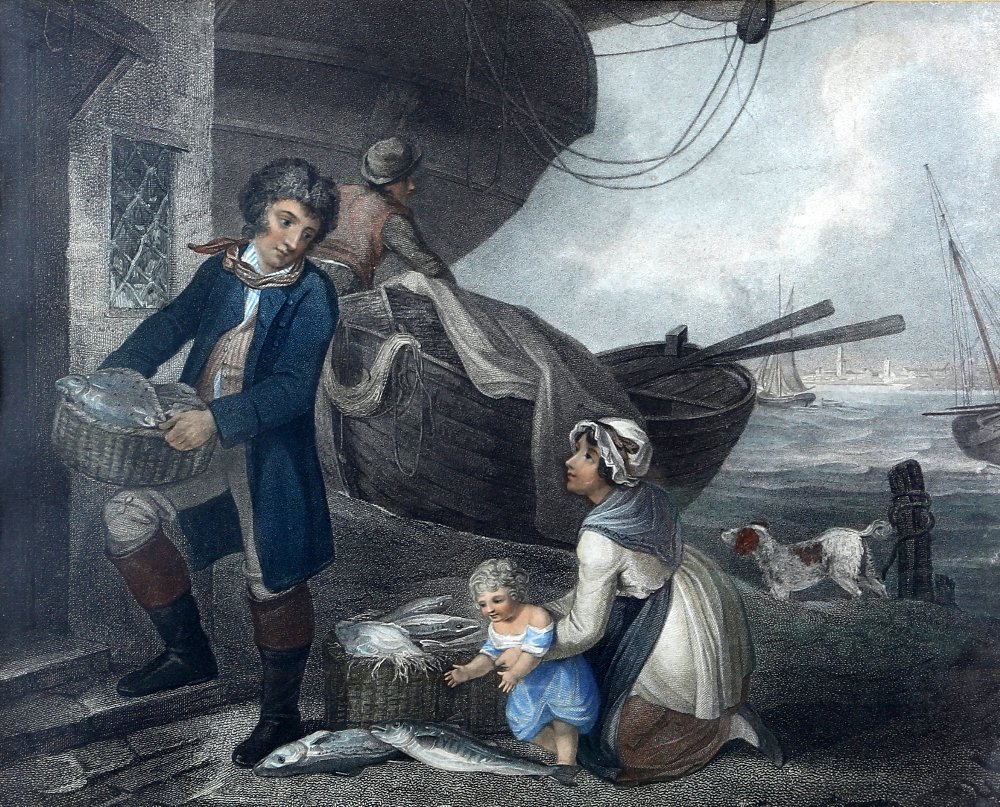 After George Morland (1763-1804), 'Preparing a Recruit' and 'Recruit Deserted', pair of coloured - Image 13 of 16