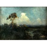 Joseph Longhurst (British, 1874-1922) landscape signed oil on board, 32cm x 47cm .