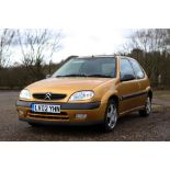 Citroen Saxo Furio, Executor Estate, Registration LV02 YHN, 3 door hatchback, petrol, manual,