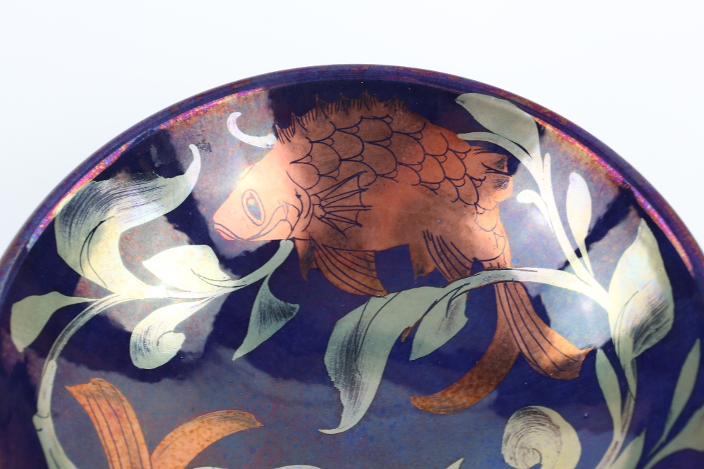 REVISED ESTIMATE Jonathan Chiswell Jones lustre bowl. - Image 3 of 3