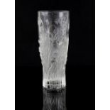 Lalique France, an Elves vase with design of bluebells, 19.5 cm, boxed .