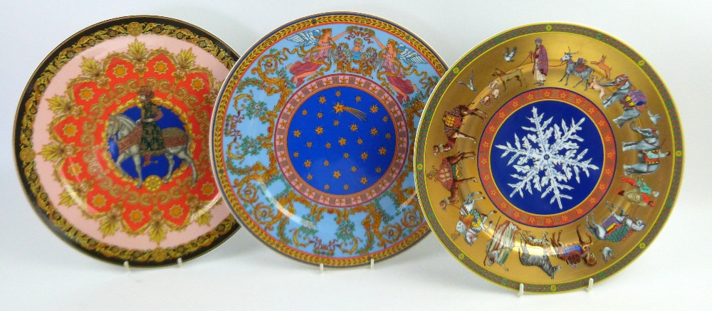 Versace for Rosenthal, eight plates, polychrome decoration with gilt, boxed and each in Versace - Image 2 of 4